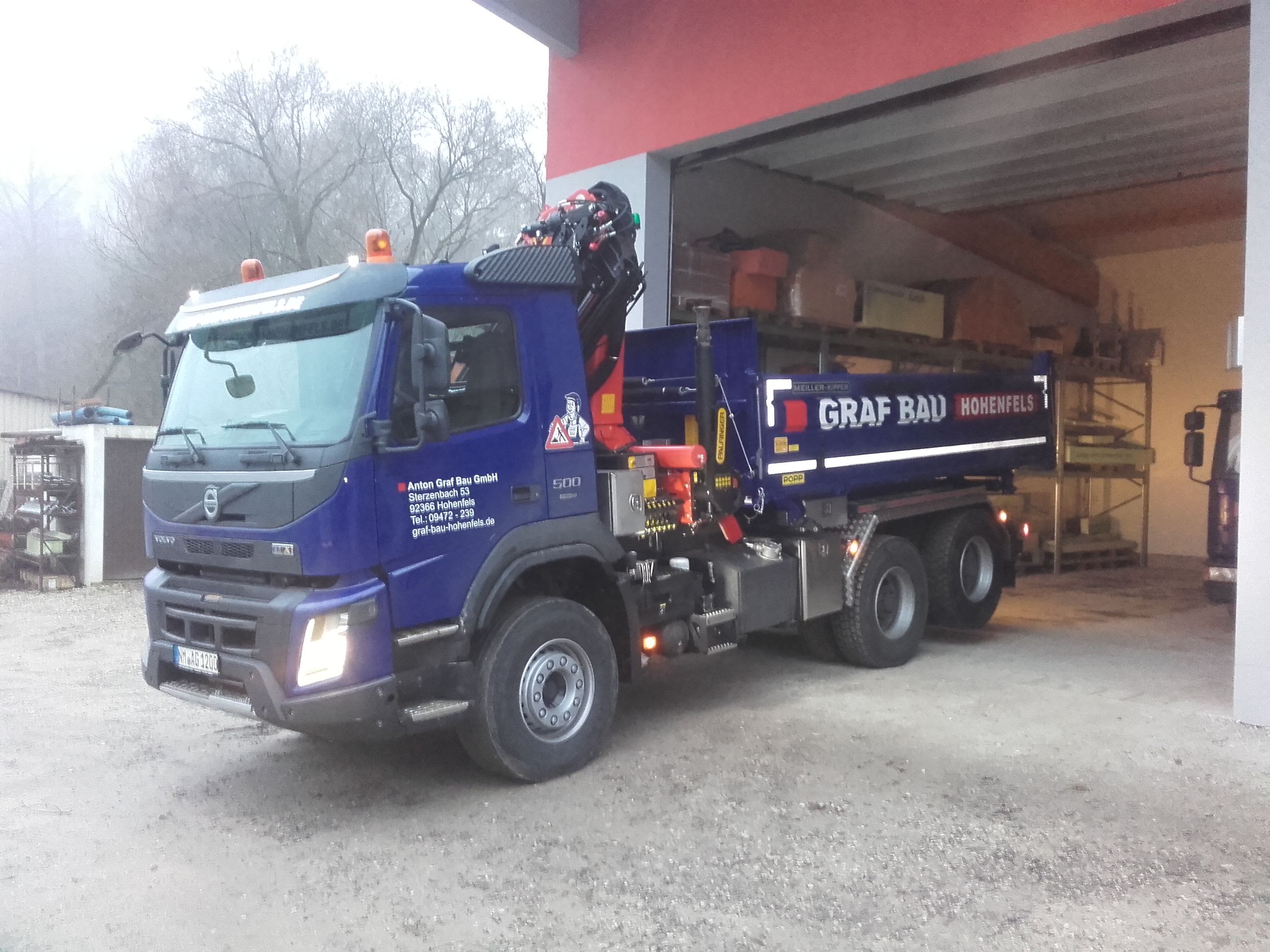 Neuer LKW Fuhrpark Anton Graf Bau 92366 Hohenfels 